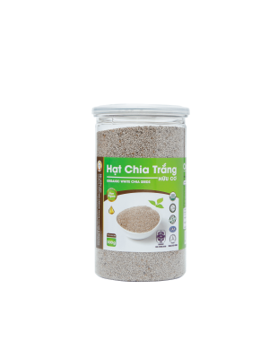 Hạt Chia Trắng Hữu Cơ hũ 500g